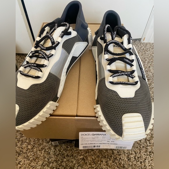 Men's Gray Ns1 Slip On Sneakers In Mixed Materials - Picture 4 of 4